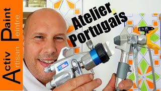 Je crée mon Atelier de Peinture au Portugal TECHNIQUE AIRLESS AIRLESSCO MP455 épisode 1 [upl. by Smail]