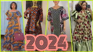 💃Mode Africaine 2024  Modèles robes pagne pour femme Boubou senegalaisAnkara styles🌈collection 36 [upl. by Gibbeon744]