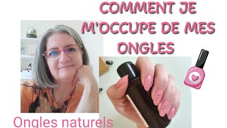 Comment je moccupe de mes ongles  routine ongles nails onglesnaturels [upl. by Ynnahc265]