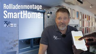 Rollladenmontage mit SmartHome  Bedienung per Handy [upl. by Anniroc]