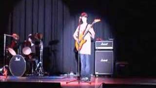 12 Year Old Playing Eruption and Santeria at Talent Show [upl. by Franza366]