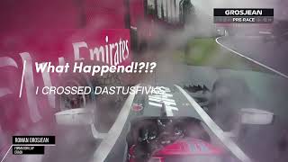 Roman Grosjean Onboard Wall Collision During Formation Lap  Pre Race San Paulo 2017 Gp [upl. by Richardo263]