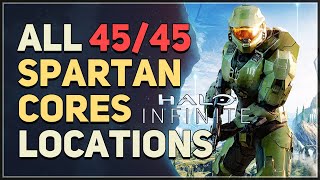 All 45 Spartan Cores Locations Halo Infinite [upl. by Whitby]