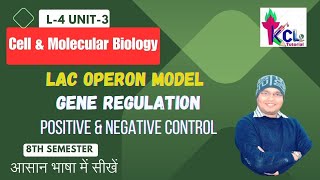 Lac Operon Model Gene Regulation amp Expression  L4 Unit3 Cell amp Molecular Biology 8th Semester [upl. by Brynn]