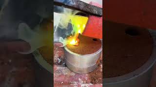 Forging a New Treasure Crafting a Coin from Molten Metal howto how satisfying fun subscribe [upl. by Neeuq]