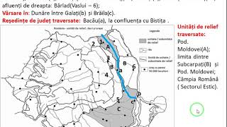 BAC 2024  România  Râuri Apele curgătoare și reședințele de județ traversate20 Argeșul [upl. by Bendix963]