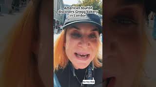 American tourist discovers Greggs tourist traveling americansabroad greggs london [upl. by Iad]