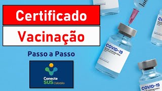 ConecteSUS  Como Emitir o Certificado de Vacinação Covid19 no App e no Computador  Passo a Passo [upl. by Marvin97]