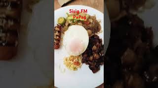 Sisig FM with egg Yummy highlights love [upl. by Eisler164]