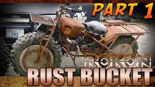 1971 Rokon Trailbreaker rust bucket restoration  Part 1 [upl. by Kass]