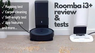 iRobot Roomba i3 Review Pick Up Test Mapping SelfEmptying Base Test App Features And More [upl. by Ahsinyar]