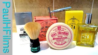 GEO F Trumper  Limes Shaving Cream  Edwin Jagger DE89L Razor [upl. by Velick543]