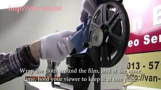 Cleaning your films  doing it yourself  film clear  cloth  film viewer  Van Eck Video Services [upl. by Ruffo]