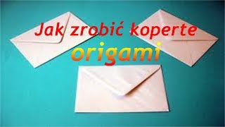 Jak zrobic koperte origami [upl. by Ardnekal]