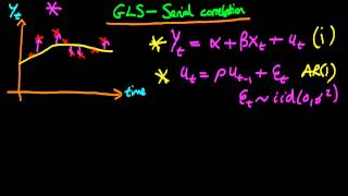 GLS estimation to correct for serial correlation [upl. by Hsevahb]