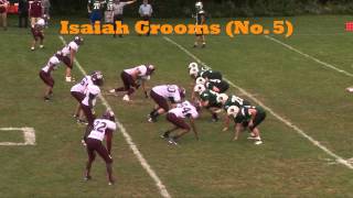 HS Football Prospect Isaiah Grooms 5 of Forman School CT [upl. by Lenno212]