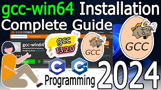 How to install gccwin64 on Windows 1011 2024 Update Latest 1320 GCC Compiler [upl. by Orapma]