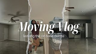 moving vlog  leaving on base dorms at cannon afb [upl. by Aurie942]