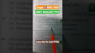 Neet Pyq of biology neet neet2025 shorts mcq mbbs aiims ncert bio youtubeshorts neettamil [upl. by Yessac]