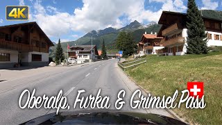 Swiss Mountain Driving  Oberalp Furka amp Grimsel Pass [upl. by Celinda]