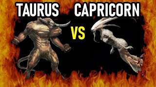 TAURO VS CAPRICORNIO QUIEN GANA PELEA  WHO WINS FIGHT  TAURUS CAPRICORN [upl. by Gally]