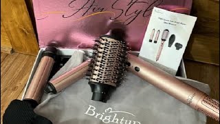 Hair Dryer Brush 5 in 1 Hair Styler 110000RPM High Speed Negative Ionic Air Curler Lightweight [upl. by Benjie]