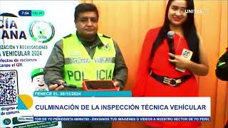 30 de noviembre finalizará el período de inspección técnica vehicular [upl. by Perkin]