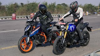 Triumph Speed 400 VS KTM Duke 390  The Real Pocket Rocket [upl. by Norabel698]