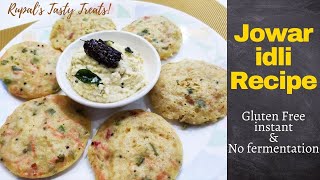 Soft and Spongy Jowar idli recipe  Easy instant idli without fermentation [upl. by Alisen219]