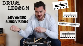 Free Drum Lesson Advanced Subdivisions [upl. by Lingwood]