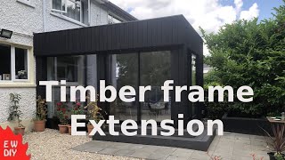 Timber frame extension  Timelapse of build video for YouTube [upl. by Hillman]