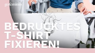 TShirtDrucke fixieren So geht´s [upl. by Eimyaj47]