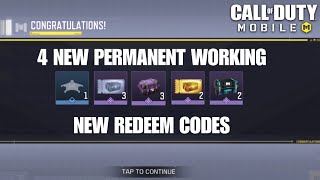 4 Permanent Working New Redemption codes Codm 2024  Codm New Working Redeem codes 2024 [upl. by Aelanna495]