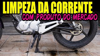 Como esticar a corrente da moto TitanFan 160 Super fácil [upl. by Anavlys712]