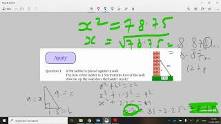 IGCSE Maths Pythagoras theorem applied questions taken from Corbett Maths GTU [upl. by Macur]