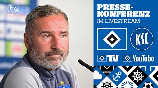 RELIVE PRESSEKONFERENZ MIT TIM WALTER I 19 Spieltag I HSV vs Karlsruher SC [upl. by Nnahaid818]