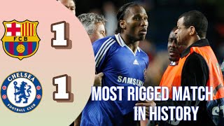 CHELSEA VS BARCELONA 2009  11  MOST RIGGED MATCH IN HISTORY [upl. by Aubreir401]