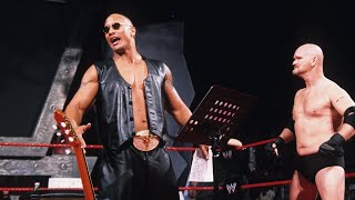 Goldberg interrupts The Rock’s rock concert Raw April 21 2003 [upl. by Jeb]