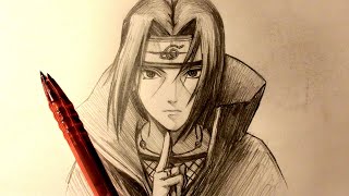 ASMR  Mechanical Pencil Drawing 2  Itachi Uchiha [upl. by Menon]