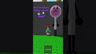 photo with lollipop from bfdi fan yay🤗🤗🤗🤗roblox [upl. by Ronacin]