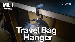 MUJI Travel Bag hanger Overhead Show Product 4K [upl. by Aldredge]