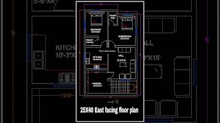 25’× 40’ House Plan  3BHK  25 by 40 Home Plan  2540 House Design with Car Parking houseplan [upl. by Krischer]