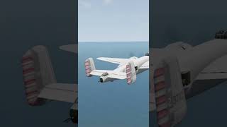 B25 Bombers Dramatic Belly Landing After Engine Fire viralvideo aviation beamng planecrash [upl. by Grishilde]