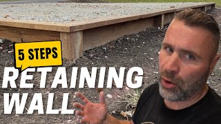 Easy DIY Retaining Wall Follow These 5 Steps [upl. by Eradis701]