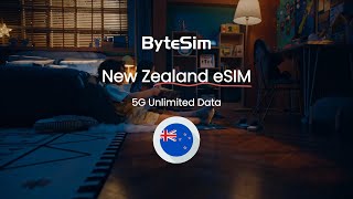 ByteSIM  5G Unlimited Data eSIM for New Zealand eSIM [upl. by Haskell]