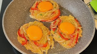 Egg with potatoes amp forget about McDonalds Healthy breakfast ideasCheap amp tasty recipe [upl. by Llewxam736]