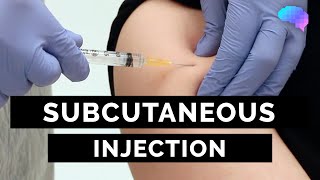 Subcutaneous Injection SC injection  OSCE Guide  UKMLA  CPSA [upl. by Haim710]