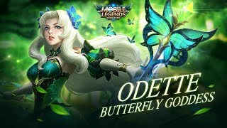 Mobile Legends Bang Bang Odette New Skin  Butterfly Goddess [upl. by Lepine79]