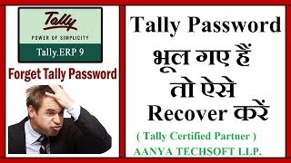 How To Break amp Reset Tally data Password  Hindi  by Certified Partner [upl. by Onin619]