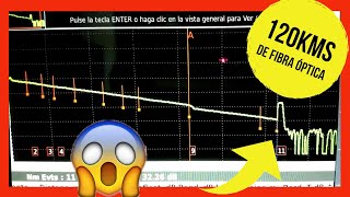 Cable de fibra óptica 120 Kms 😱Medicion OTDR viavi ✔️ demostración [upl. by Aymahs]